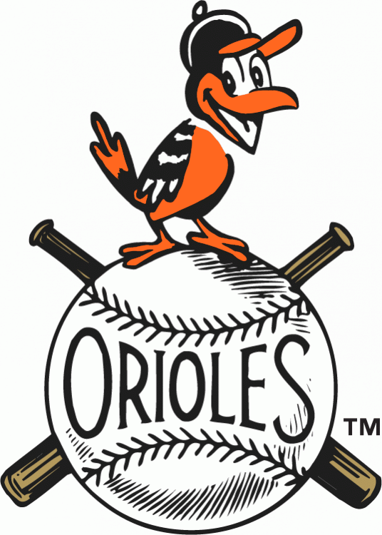 Baltimore Orioles 1954-1965 Primary Logo iron on paper